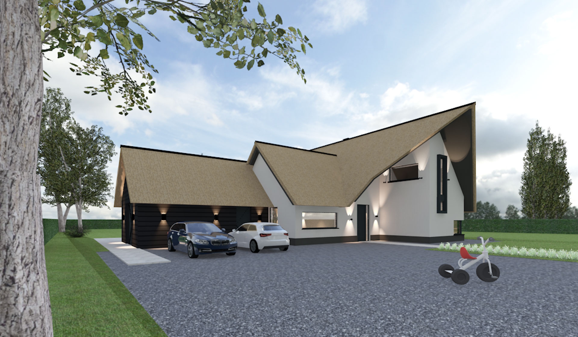 architectuur 3D tekening - Het Fundament Architectuur
